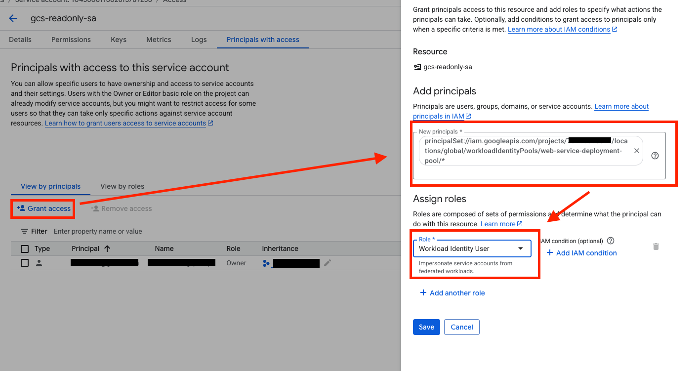 workload-identity-access-service-account